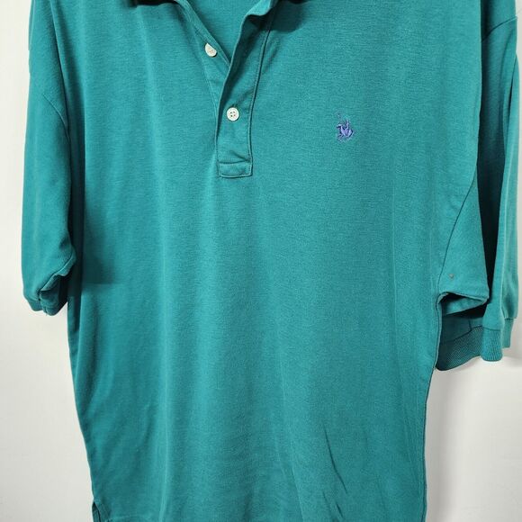 Vintage Knights Of The Round Table Polo Shirt Men's Large Green 1375 - Picture 3 of 9